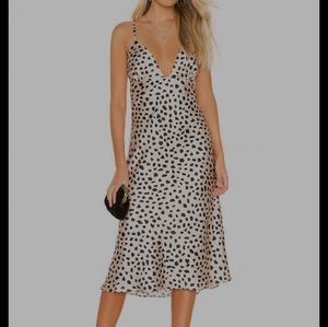 Lovers and friends slip dress never worn size small leopard